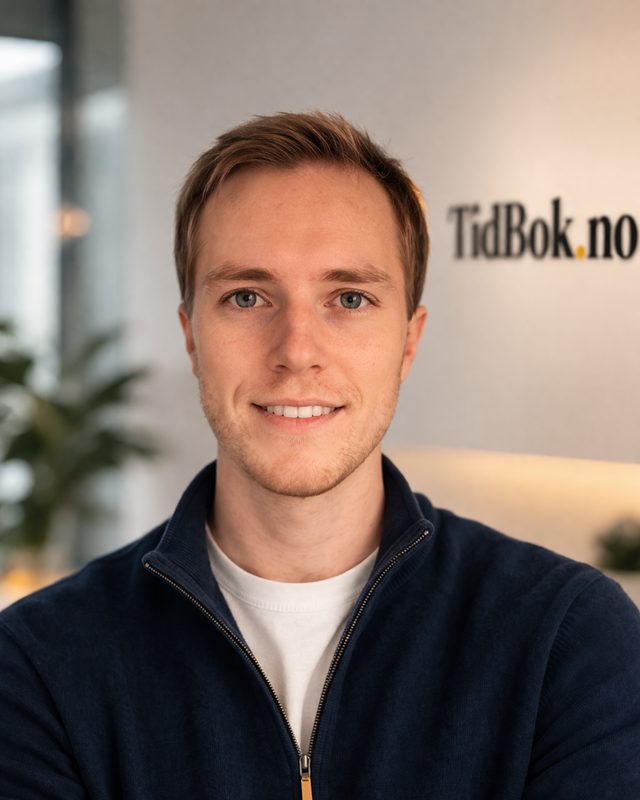 Petter, grunnlegger av TidBok.no